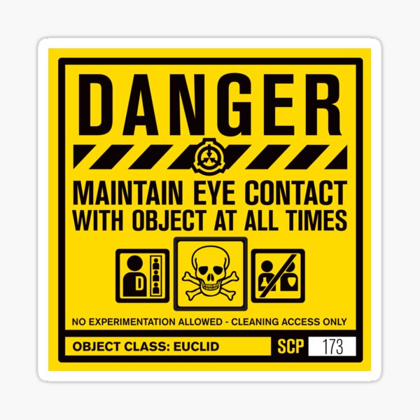 SCP Foundation Warning Attention Sticker for Sale by Yu-u-Ta