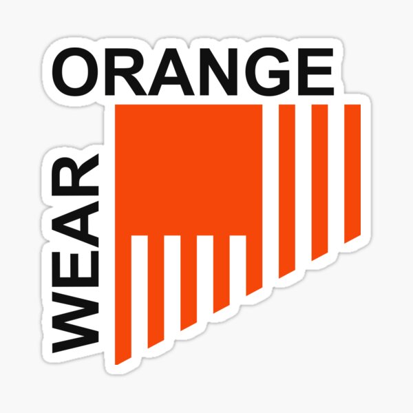 WEAR ORANGE Sticker
