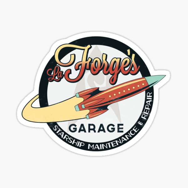 Vista previa del artículo con la obra «El garaje de La Forge», diseñado y vendido por JMDCO Merch Factory.