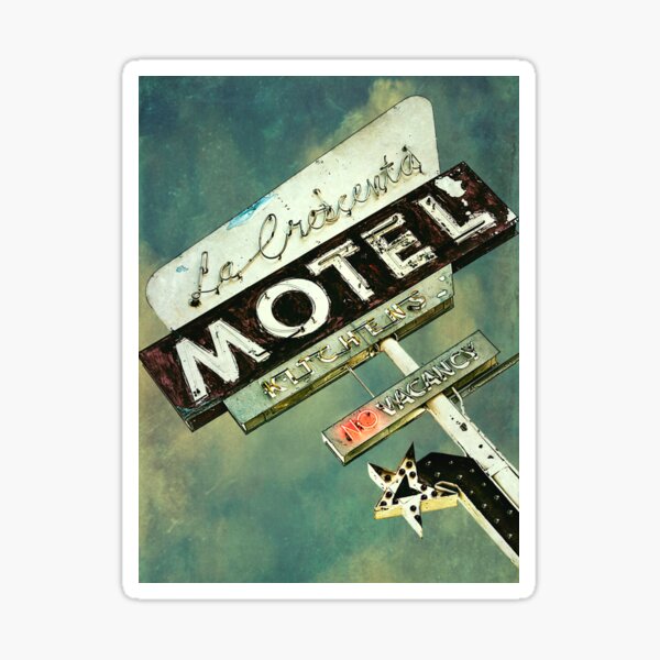 La Crescenta Vintage Motel Zeichen Sticker