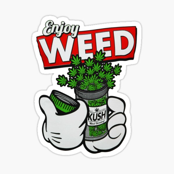 Astronauta marijuana Sticker