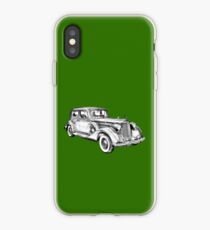 Packard Luxury Antique Car Illustration iPhone Case