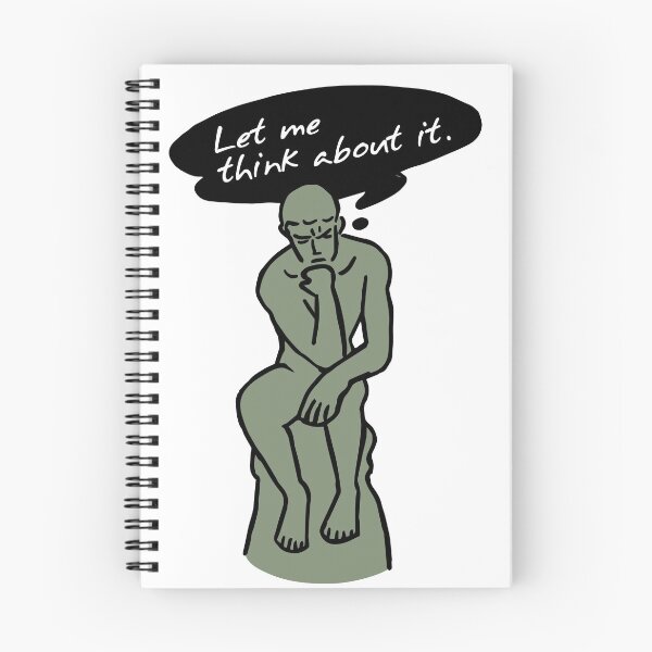 Item preview, LET ME THINK ABOUT IT - Auguste Rodin designed and sold by designchip.