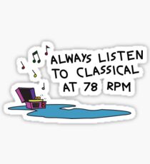 Calvin's Classical Taste Sticker