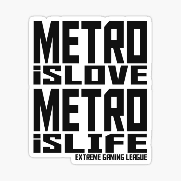 Metro c'est l'amour, Metro c'est la vie Sticker