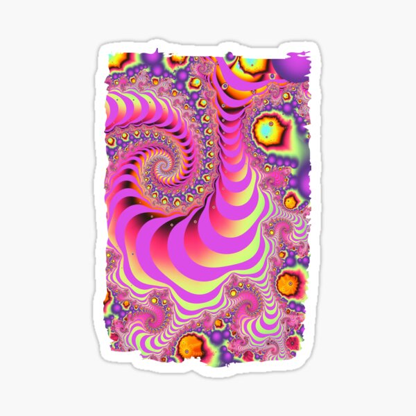 Colourful Spirals And Spheres Sticker For Sale By Walstraasart