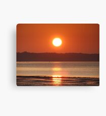 sunset over West Cowes Canvas Print