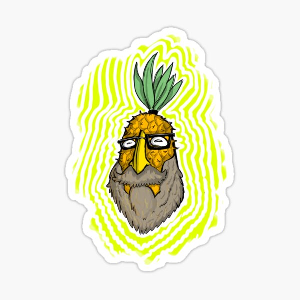 Pineapple Head Sticker