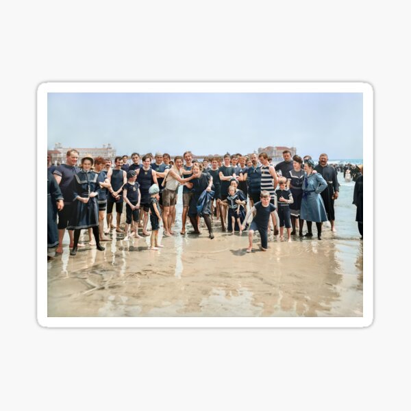 Smile for the camera!! Atlantic City, 1905 Sticker