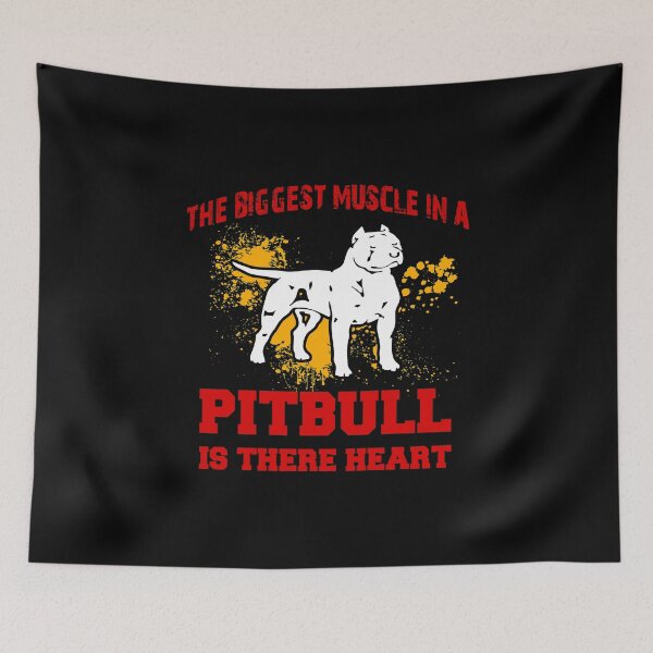 Item preview, Pitbull Shirt The Biggest Muscle In A Pitbull Is Their Heart Gift Tee designed and sold by haselshirt.
