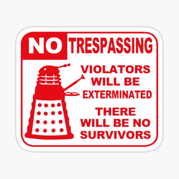 NO TRESPASSING DECAL 1x9 Buy one get one FREE $2.89 FREE SHIPPING! 