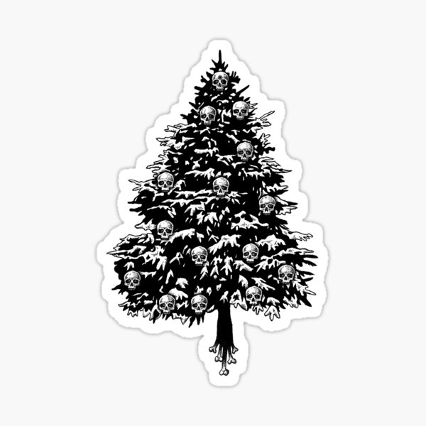 O Skullmas Tree Sticker