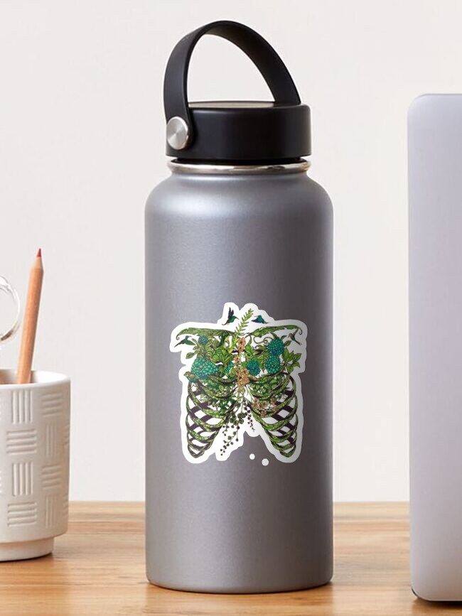 Thumbnail 1 of 3, Sticker, Nature Rib Cage designed and sold by pentel.