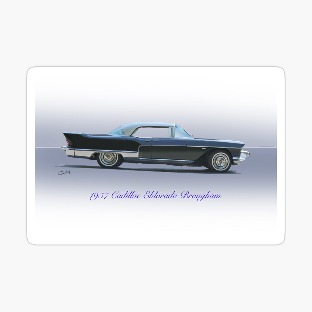 1957 cadillac eldorado brougham poster by davekoontz redbubble redbubble