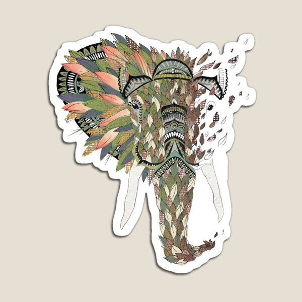 Asian Elephant Magnet