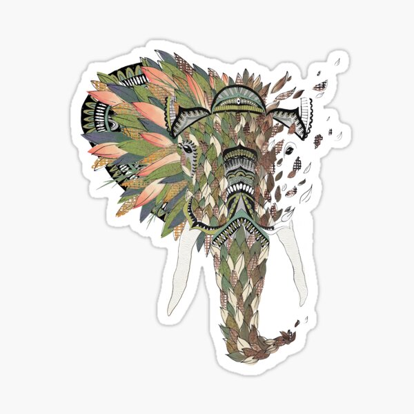 Asian Elephant Sticker
