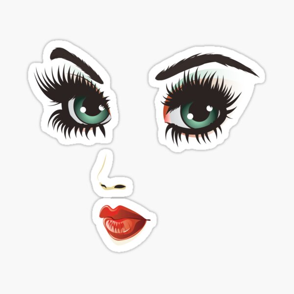 Beauty woman face 2 Sticker