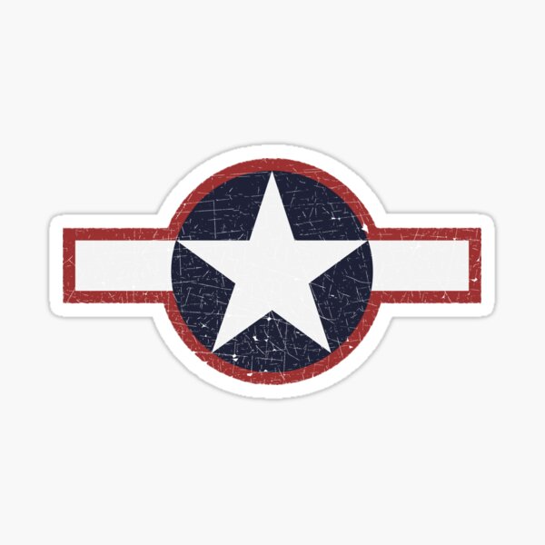 Vintage Look US Forces Roundel 1943 Sticker