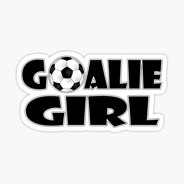 Soccer Player Goalie Girl  Sticker