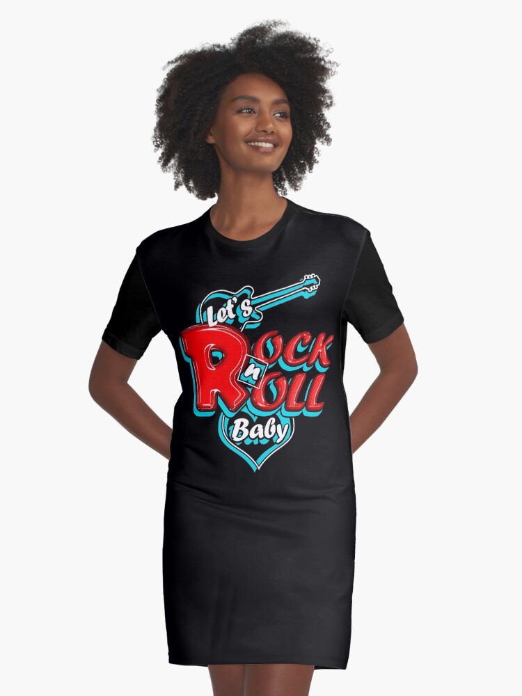 rock and roll t shirt dress