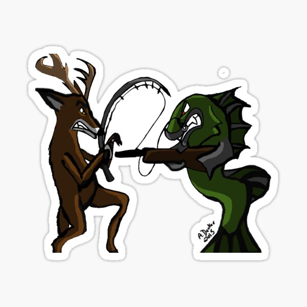 Huntin' an Fishin' Sticker