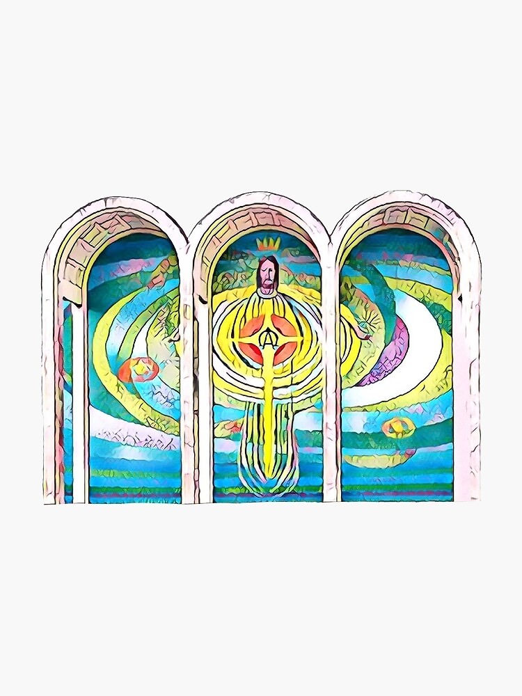 "Egg Beater Jesus" Sticker for Sale by ratchjones Redbubble