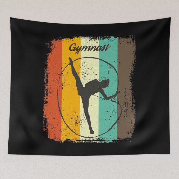 Item preview, Gymnastics Retro 70s Vintage Rhythmic Ribbon Gift designed and sold by cgocgy.