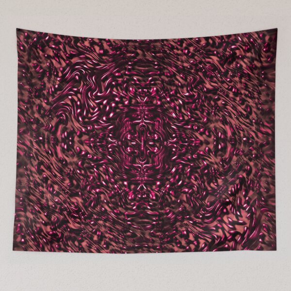 Item preview, Many fuchsia or purple drops and salmon color designed and sold by ShapesColors.