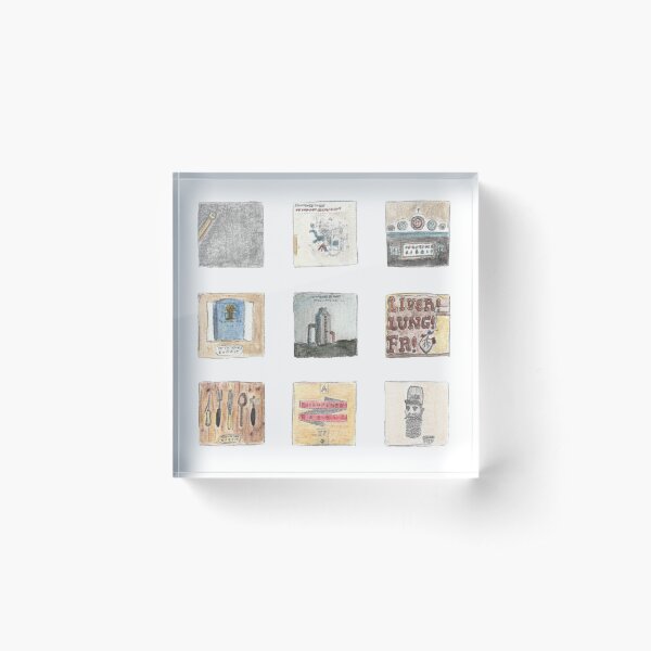 Watercolour albums - Frightened Rabbit Acrylic Block
