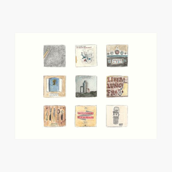 Watercolour albums - Frightened Rabbit Art Print