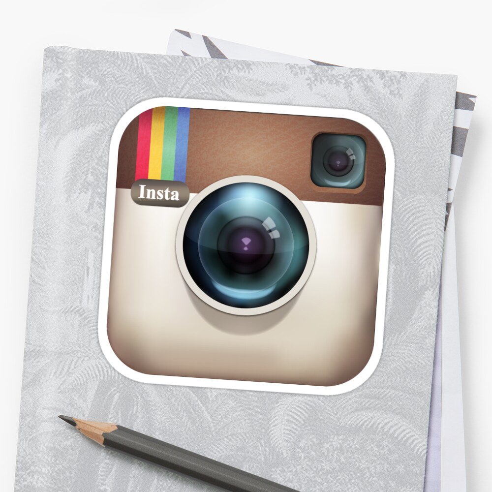 "insta" Sticker by forbiddngoods | Redbubble