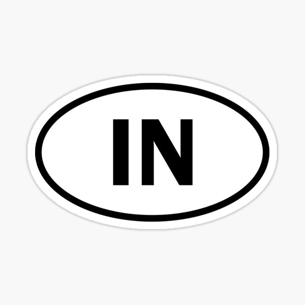 Item preview, Indiana - IN - oval sticker and more designed and sold by welikestuff.