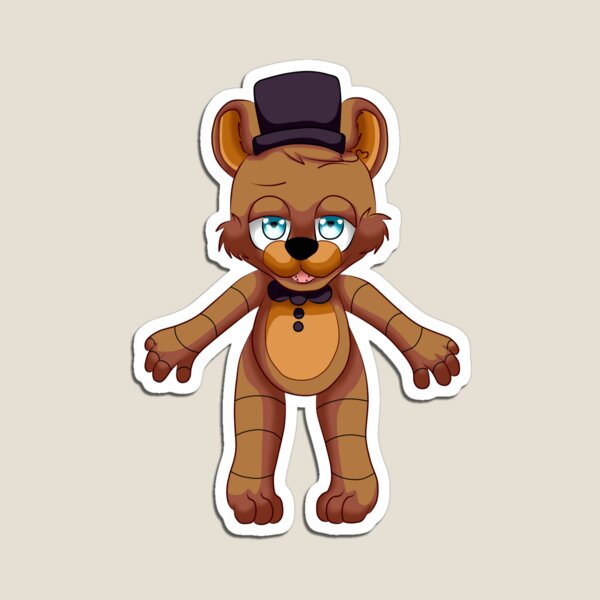 Freddy Fazbear Magnet for Sale by DragonessAnim