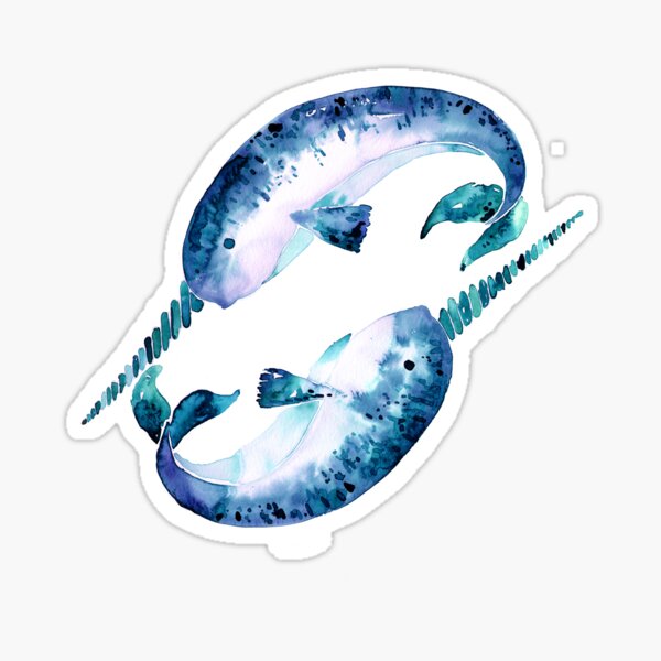 Item preview, Blue Narwhals designed and sold by Cat Coquillette.