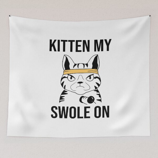Item preview, Kitten My Swole On designed and sold by Theodore Cory.