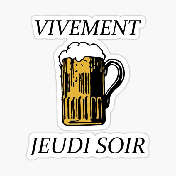 Vivement jeudi soir Sticker