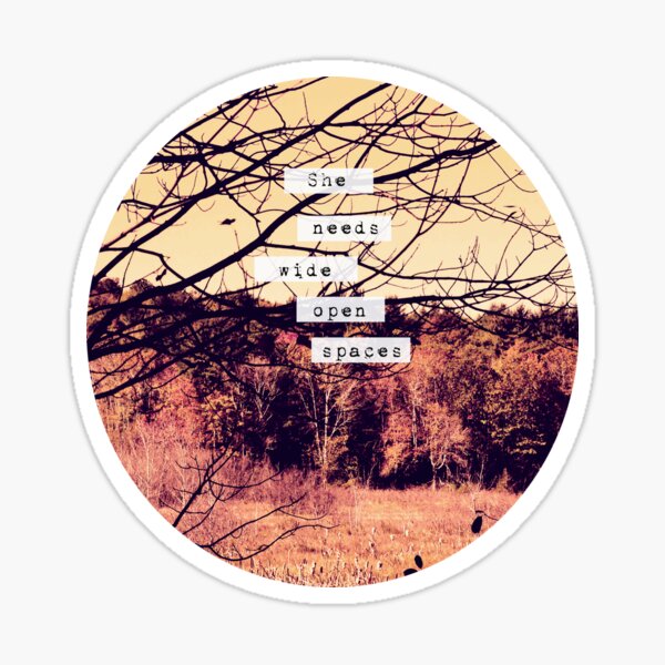 Wide Open Spaces II Sticker
