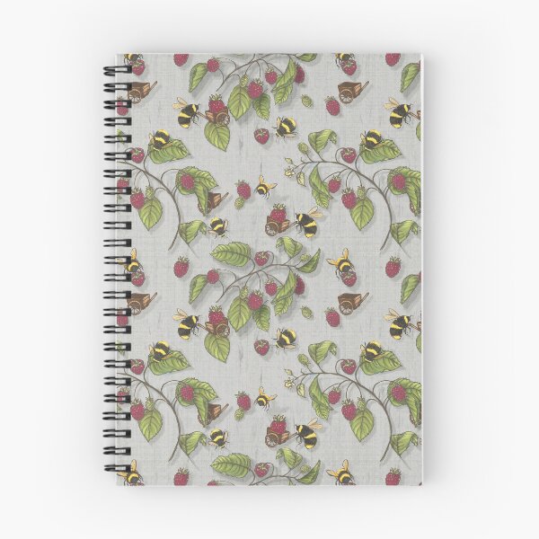 Item preview, Bees Blackberry Harvest on Grey Weave//Widdle Bitty Bees// Kim Marshall designed and sold by KimMarshall.