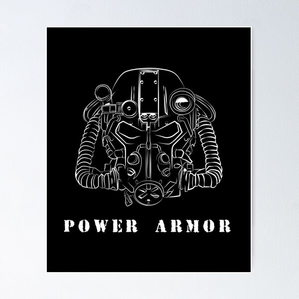 Item preview, Power armor gaming tshirt designed and sold by Nessshirts.