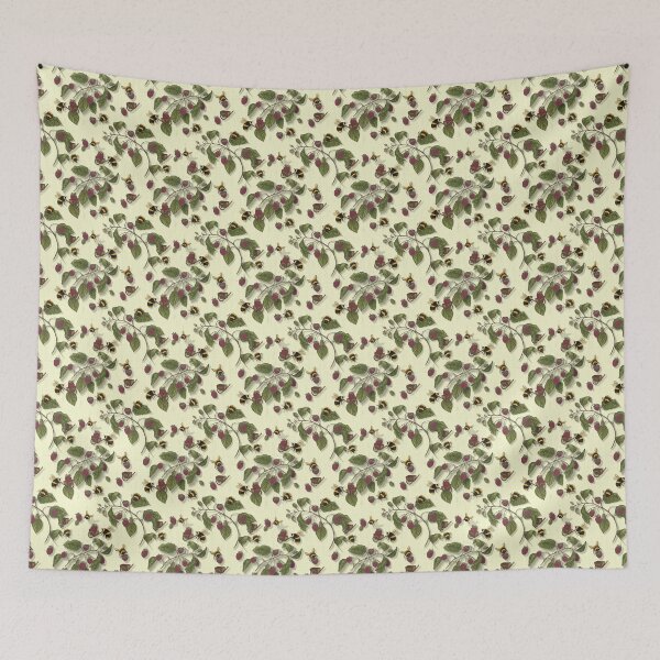 Item preview,  Bees Blackberry Harvest on Cream //Widdle Bitty Bees// Kim Marshall designed and sold by KimMarshall.