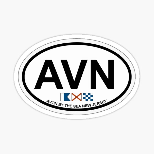 "Avon by the Sea New Jersey." Sticker for Sale by ishore1 Redbubble