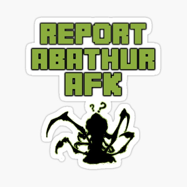 Vista previa del artículo con la obra «Héroes del AFK Abathur», diseñado y vendido por EddsMedia.
