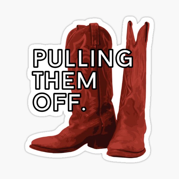 Ted Mosby Red Boots Stickers.