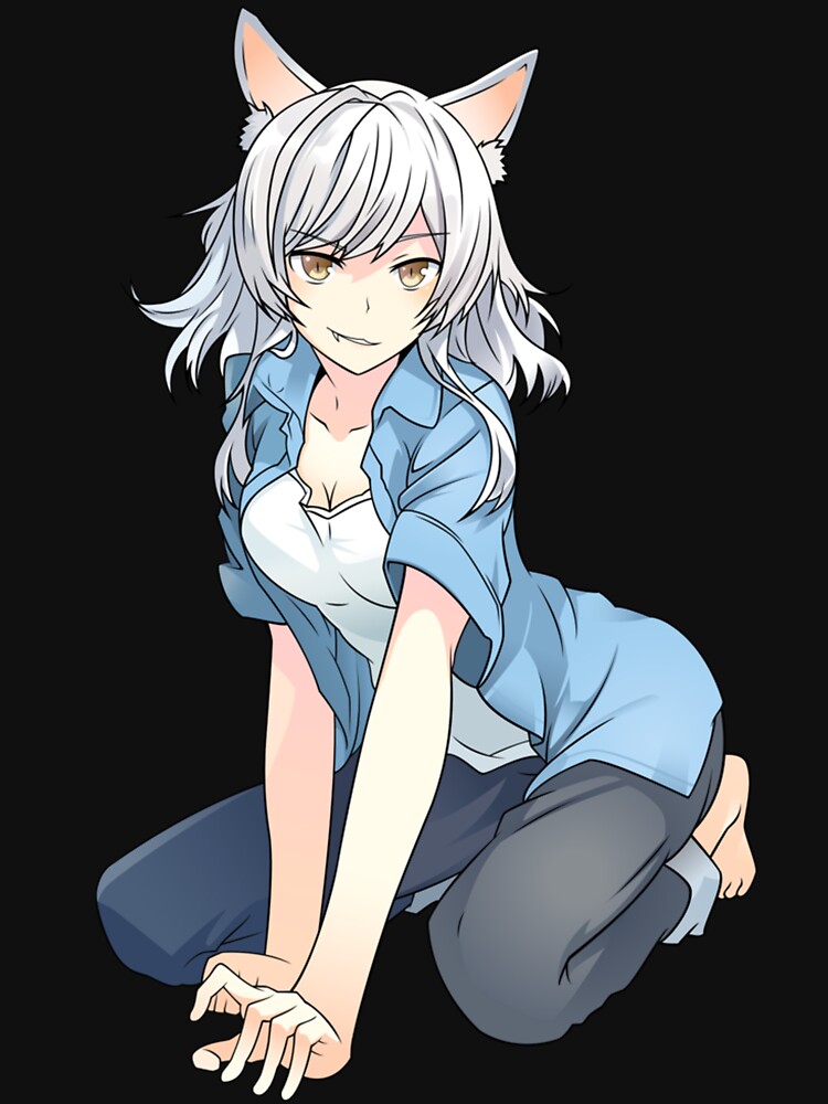"Black Hanekawa Nekomonogatari Monogatari" Lightweight Hoodie by Suprah