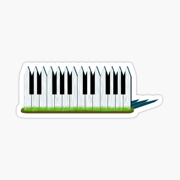 Music is my fence Sticker