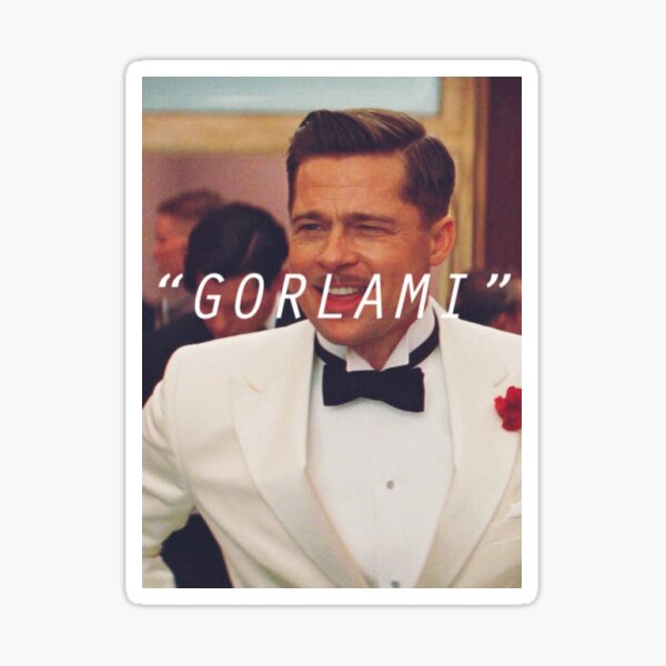 Artikel-Vorschau von Inglourious Basterds 'Gorlami' Brad Pitt T-Shirt, designt und verkauft von Saka Sama.