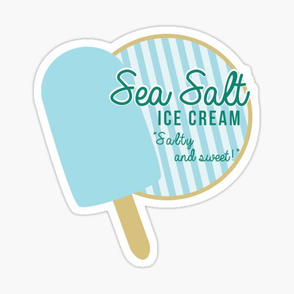 Vista previa del artículo con la obra «Helado de sal marina», diseñado y vendido por CastleDownpour.