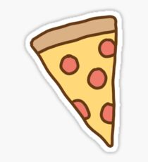 Niedliches Tumblr Pizza-Muster Sticker