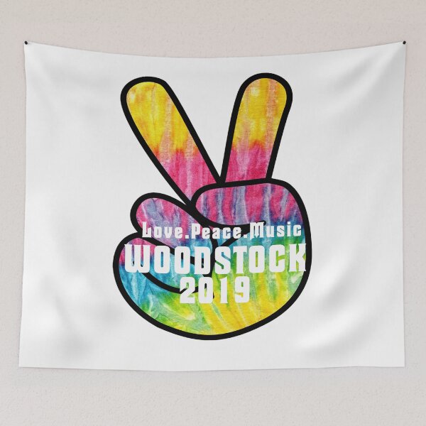 Item preview, Most Anticipated Event of the Year - Woodstock 50 years 1969-2019 - Piece sign, Pride,Rainbow designed and sold by PincGeneral.