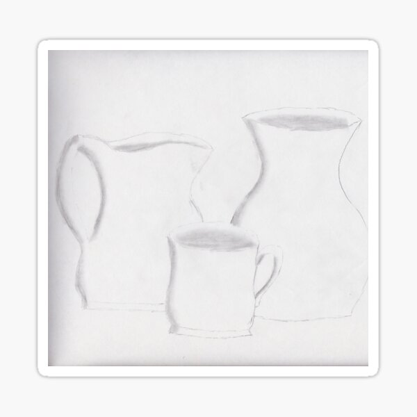 White Pottery Sticker